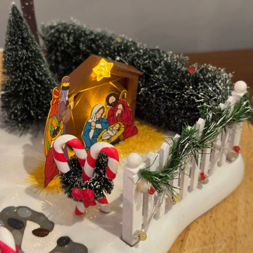Department 56 Festive Front Yard Village Accessory 52506 Lighted w/ Box Dept 56